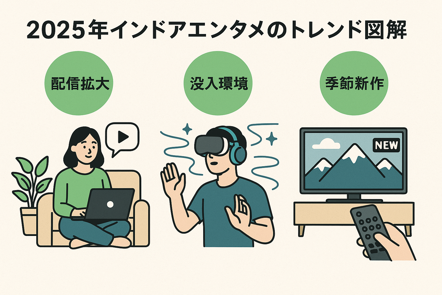 2025年インドアエンタメのトレンド図解
